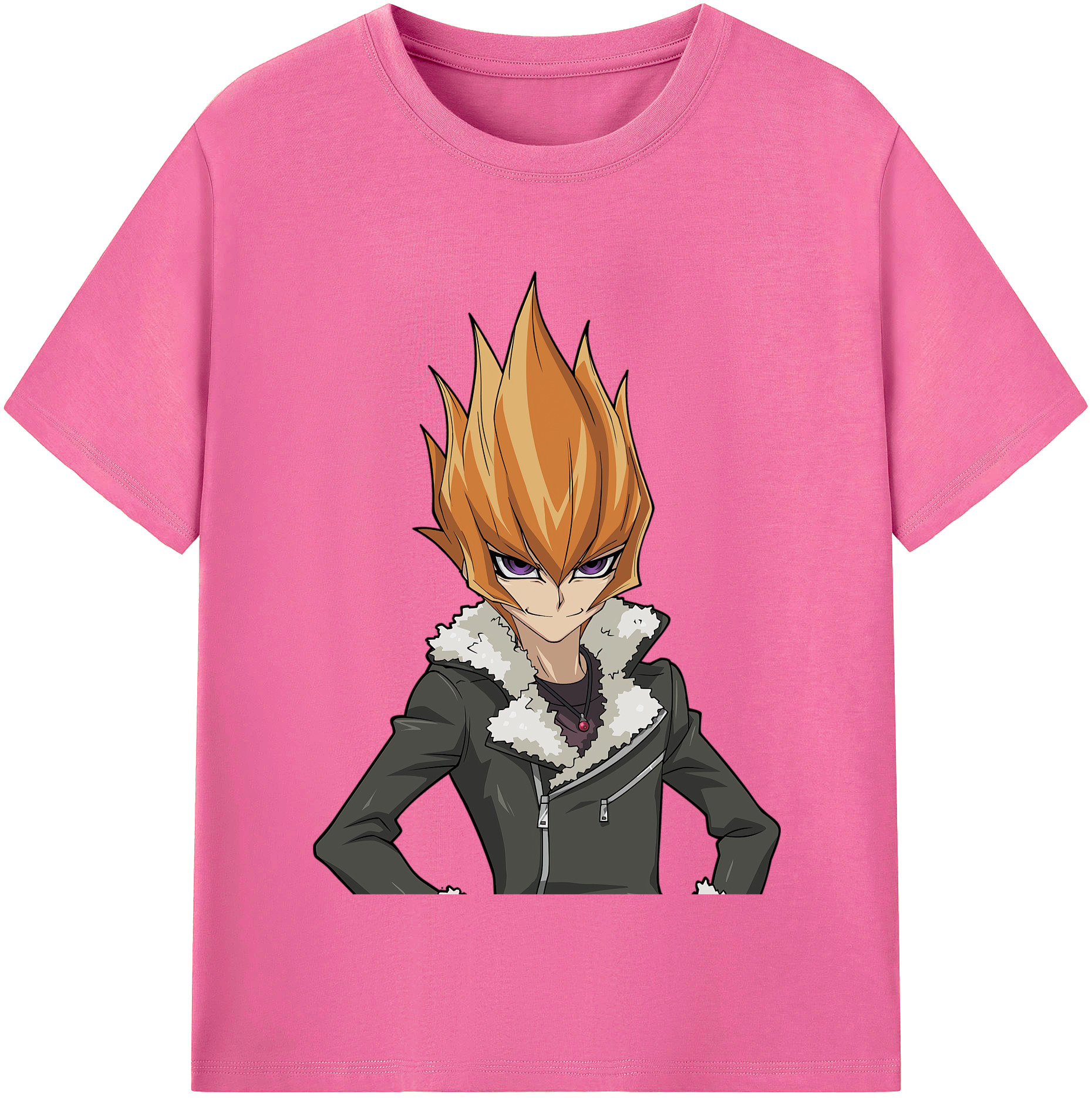 （画像用） 遊☆戯☆王 Yu-Gi-Oh! レディースカジュアルプリントTシャツ（綿100％）